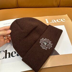 New Chrome Hearts Brown Beanie Winter Hat